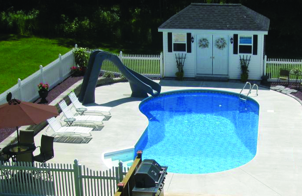 Keyhole Standard View featuring an 8’ offset Thermoplastic Step-N-Rest