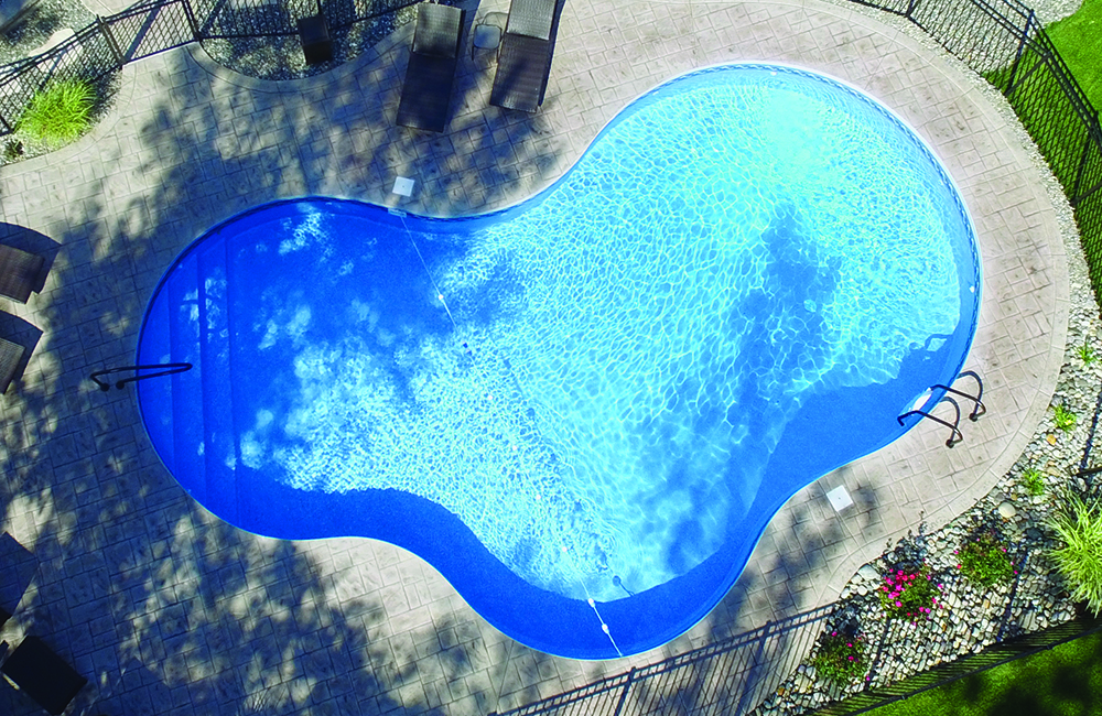 Mountain Lake Left featuring Full End Radius Nexus™ Polymer Stairs
