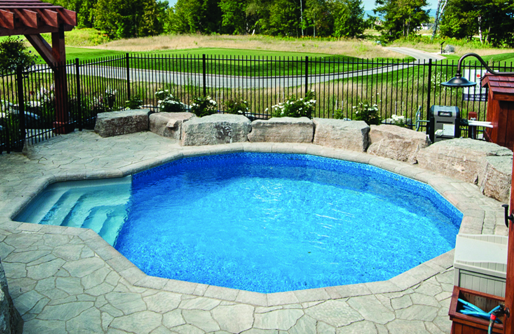 Patio featuring an 8’ Thermoplastic Step-N-Rest