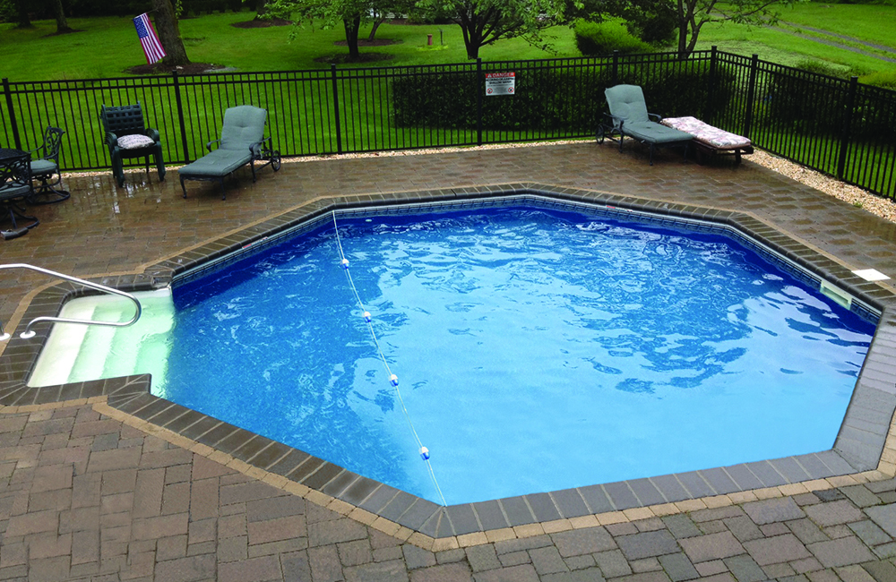 Patio featuring a 6’ Thermoplastic Step-N-Rest