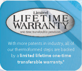 Saratoga Tread-Loc Step Lifetime Warranty