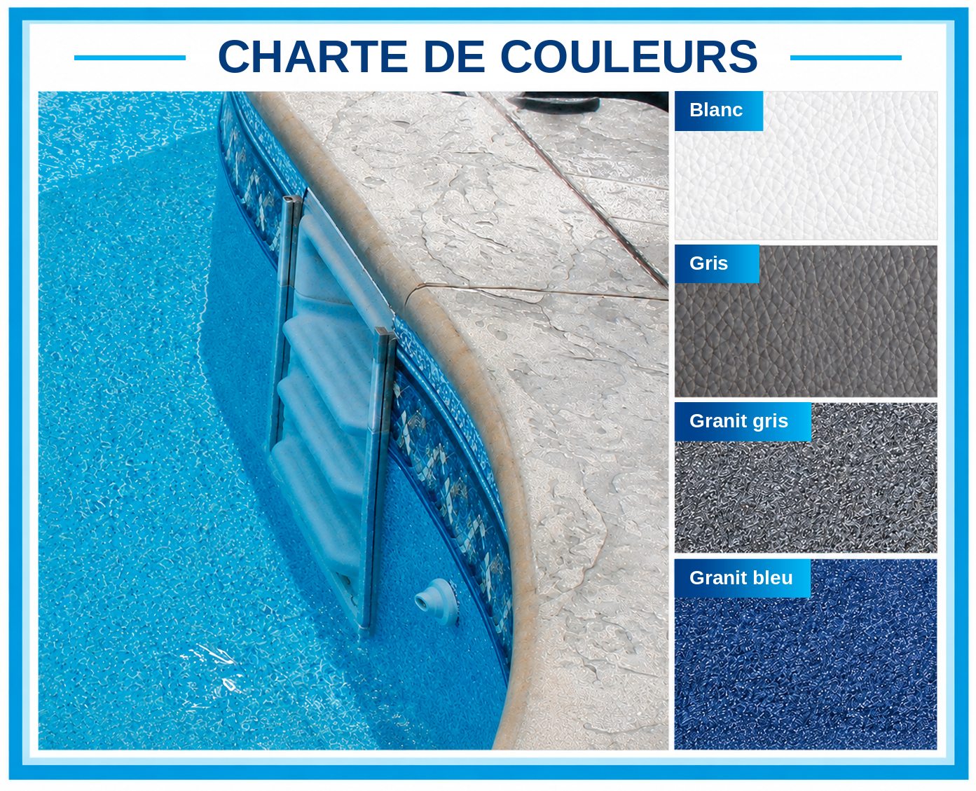Palette de couleurs des marches