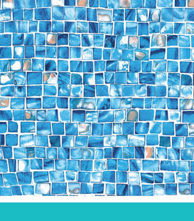 Azure Mosaic, 30 Gauge | Accroche toile blanc