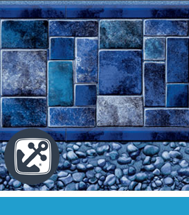 Devonshire | Sandpebble, 30 Gauge | Accroche toile bleu pâled