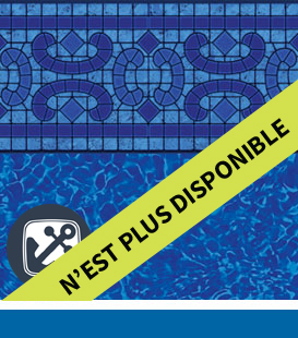 Pool Liners for Steel Iniground Pools - Napa Estates | Brilliant Bahama, 30 Gauge | Accroche toile bleu